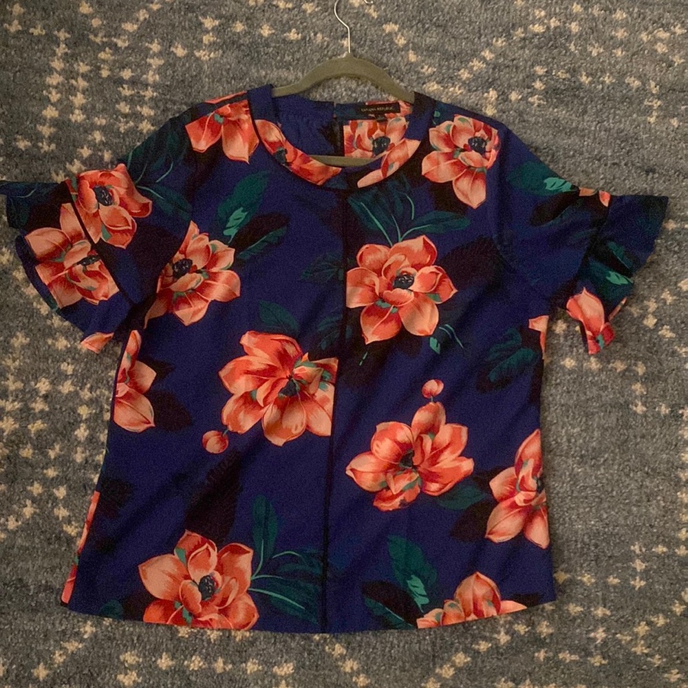 Banana Republic Flutter Short-sleeve Top